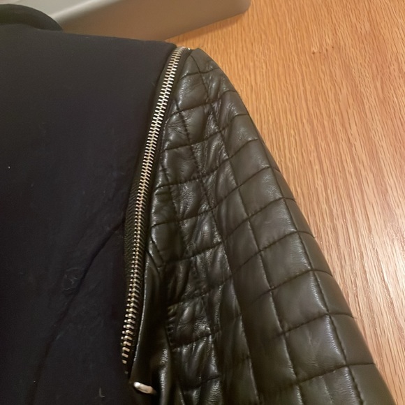 Rebecca Taylor wool and lamb leather coat - Picture 4 of 4